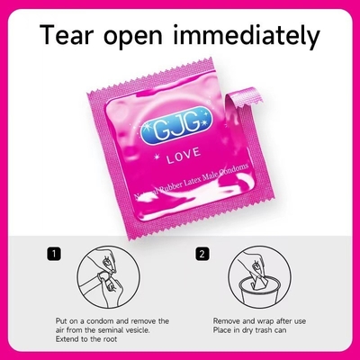 10個セット/箱 敏感肌に優しい潤滑コンドーム 無香水