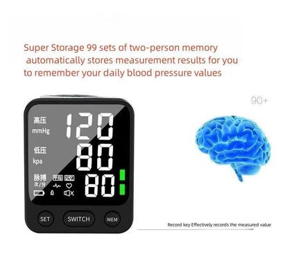 プラスチック 電動 手首型 電子 スフィグモマノメーター デジタル 血圧モニター