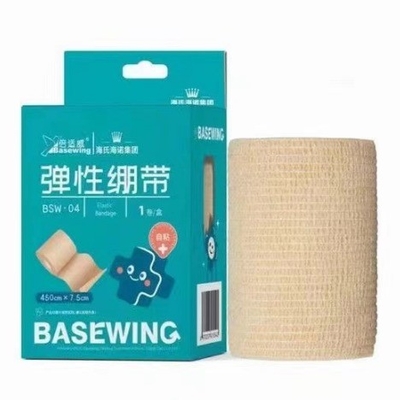 非織物 医療用品用 防護帯状 易裂 セルフアデシブ 弾性帯状
