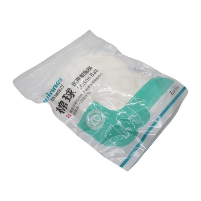 精製された吸収性医療用綿球 梱包 100g 製品組成 100%純綿