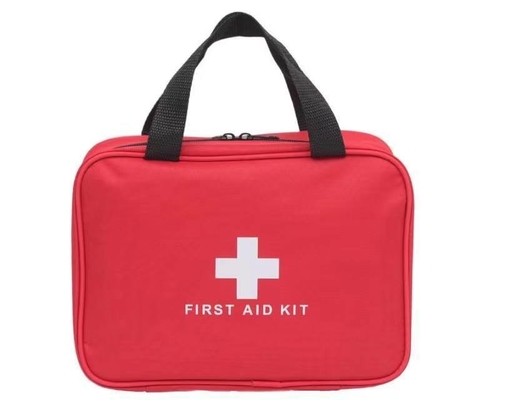 25 件セット 家庭医療機器 消毒剤タイプ付き 赤色ファーストエイドキット