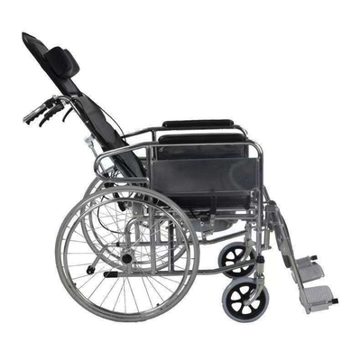 高齢者用腕前手動車椅子 24 インチタイヤサイズと調節可能な足元