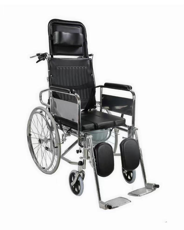 高齢者用腕前手動車椅子 24 インチタイヤサイズと調節可能な足元
